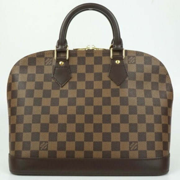 Louis Vuitton Alma Damier Ebene Brown Handbag - Picture 1 of 7